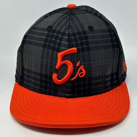 Undefeated x New Era Hat Baseball Cap Gray Plaid 5s UNDFTD 59Fifty Fitted 7 5/8 - Picture 1 of 11